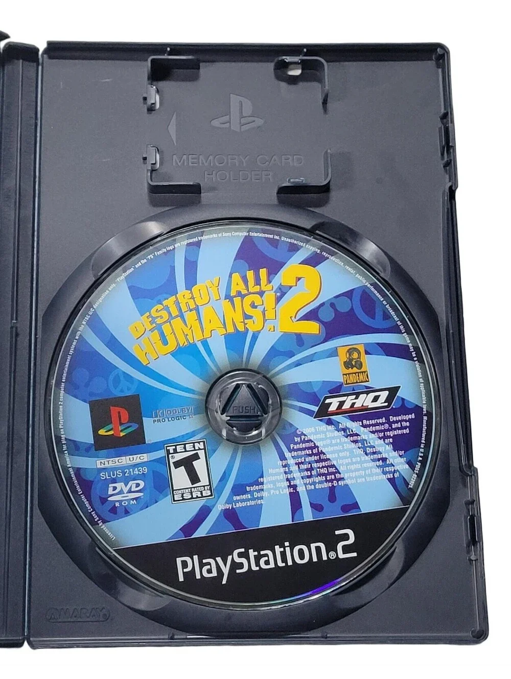 Destroy All Humans 2 (Sony PlayStation 2, 2006) No Manual